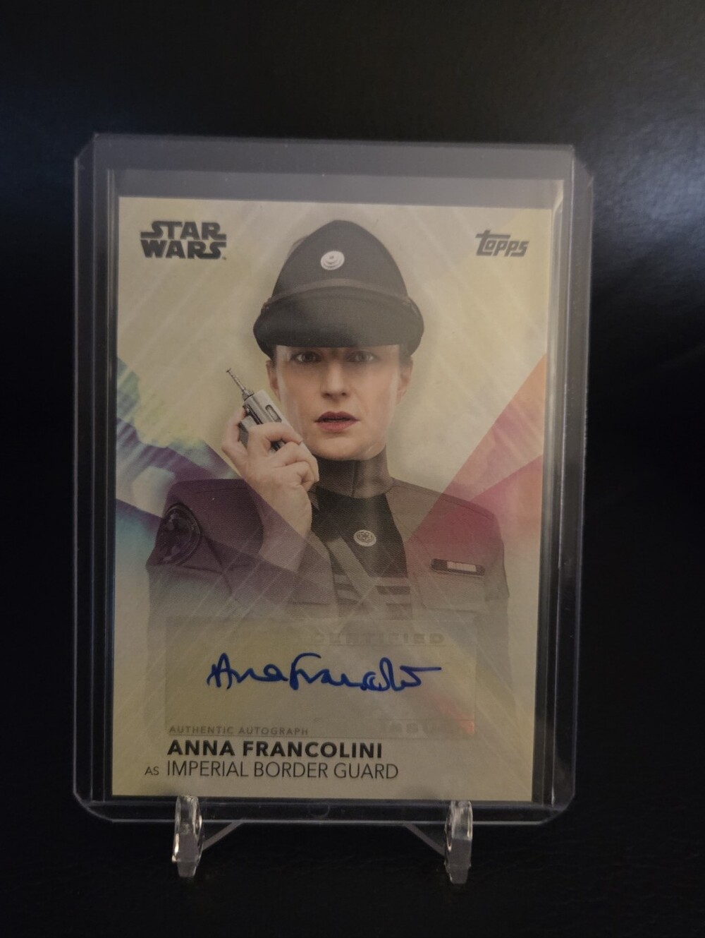2020 Women of Star Wars Anna Francolini as Imperial Border Guard Autograph